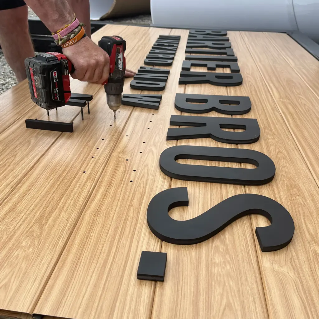 Jacoh Signs Bartier Winery 3D Lettering Sign