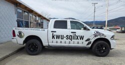 kwu-sqilxw Forestry truck wrap