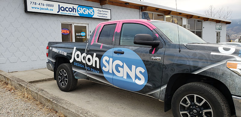 jacoh signs truck wrap